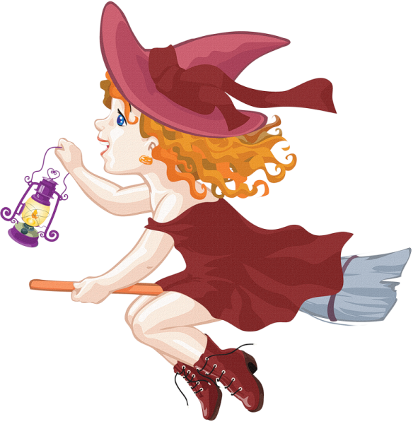 Мультяшная ведьмочка