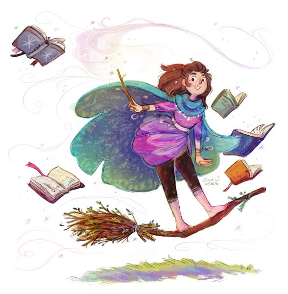 Волшебница иллюстрация