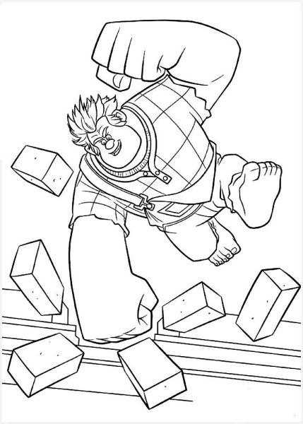 Ванилопа из Ральфа раскраска