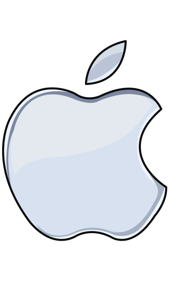Трафарет логотипа Apple