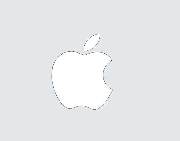 Трафарет логотипа Apple