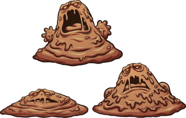 Грязь мультяшная