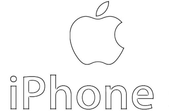 Раскраска Apple iphone