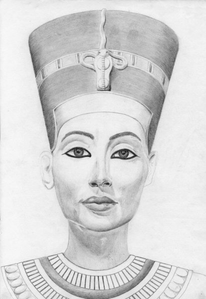 Силуэт Нефертити Нефертити головы