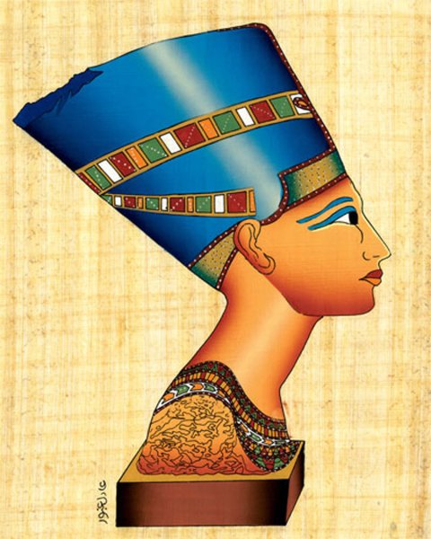 Нефертити царица Египта рисунок