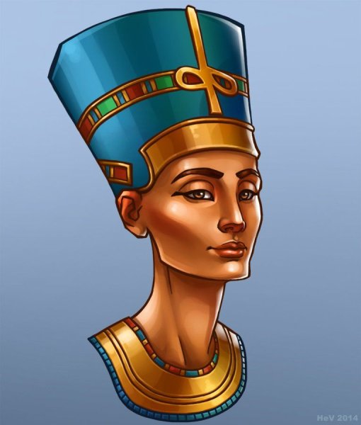 Нарисовать царицу Нефертити
