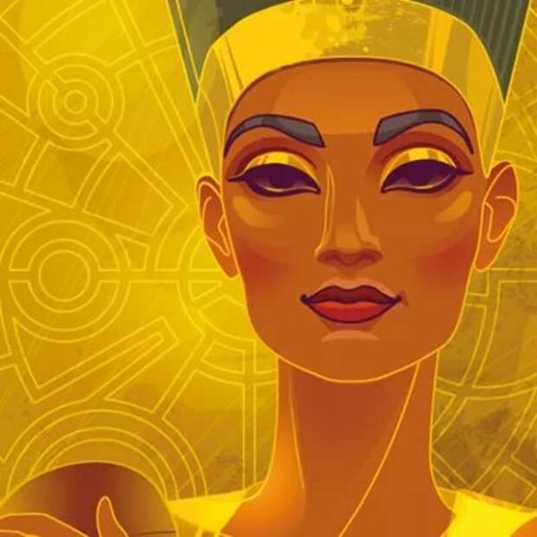 Нефертити царица Египта рисунок
