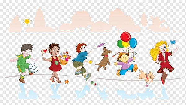 Играющие дети мультяшные