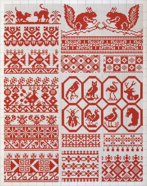 Великорусские и малороссийские узоры для вышивания