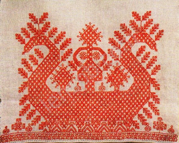 Гангур орнамент народной вышивки Славянского