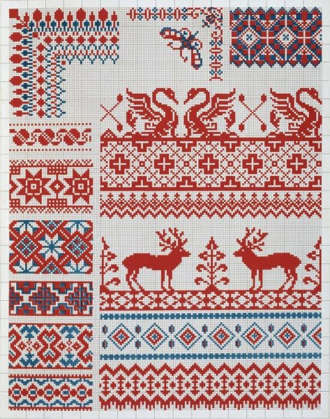 Великорусские узоры из коллекции Далматова