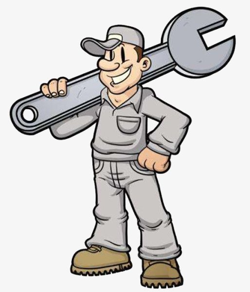 Автомеханик мультяшный