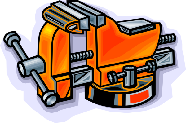 Тиски нарисовать