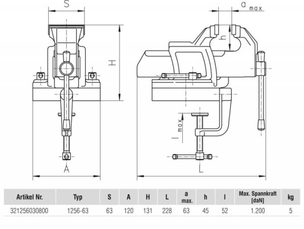 Тиски поворотные слесарные чертежи