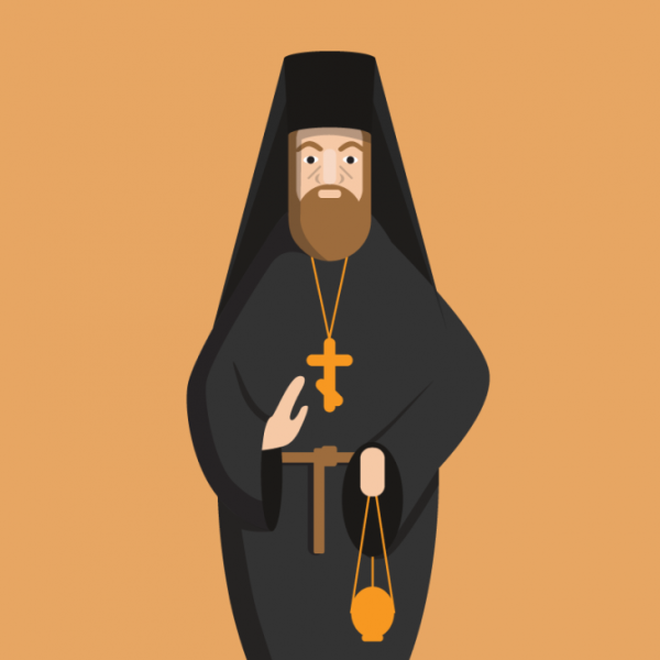 Священник иллюстрация