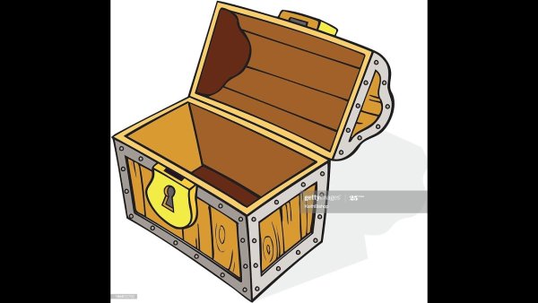 Сказочный ларец на прозрачном фоне