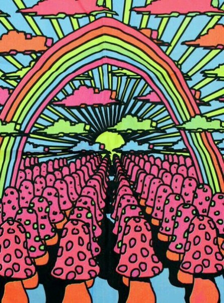 Психодел хиппи грибы