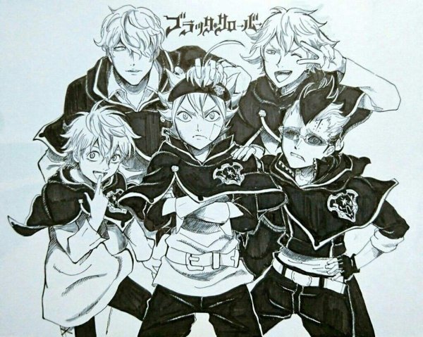 Аниме чёрный Клевер чёрный бык