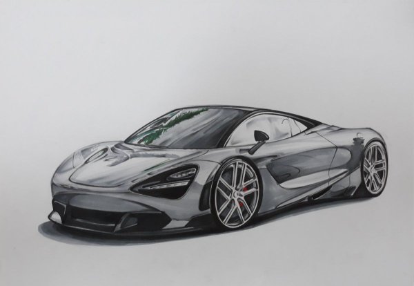 MCLAREN 720s карандашом