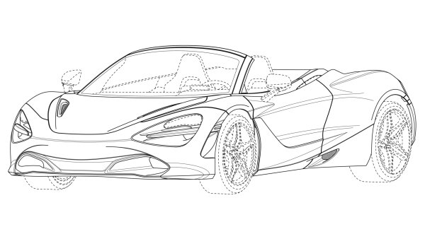 Макларен 720s чертежи