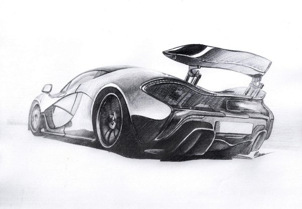 MCLAREN p1 рисунок