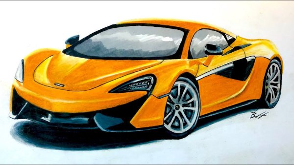 Макларен 570s рисунок