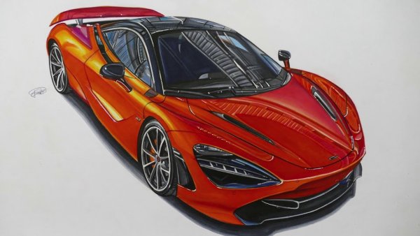 Макларен 720s нарисовать