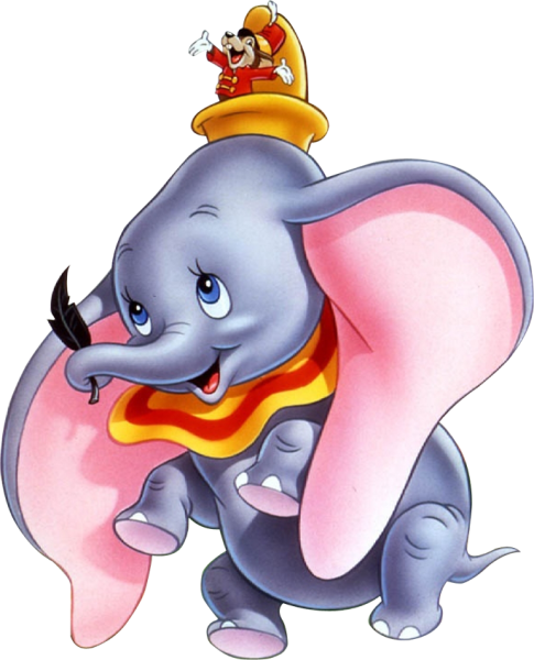 Слон Дамбо раскраска для детей