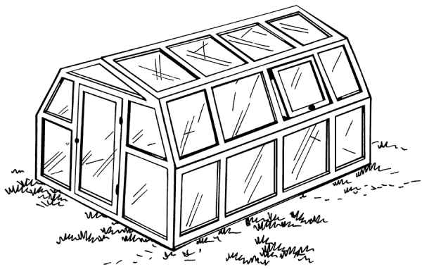 Многоугольная теплица чертеж