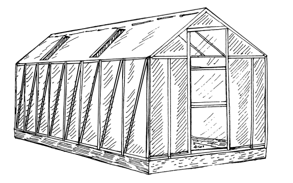 Теплица односкатная 3 на 6 чертежи