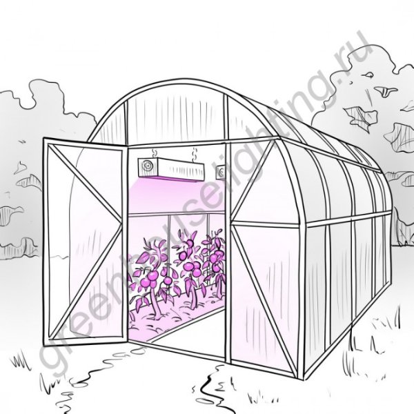 Тепличный led светильник полного спектра "тегмен" 200 - 1000 Вт