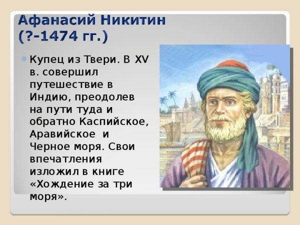 Афанасий Никитин портрет