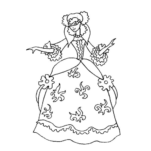 Карнавальный костюм раскраска