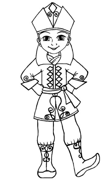 Петрушка раскраска