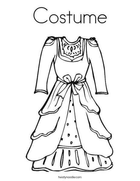 Эскиз новгоднего костюм