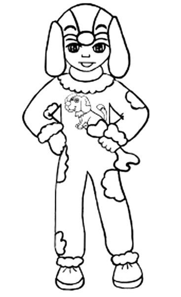 Эскиз костюма лисы