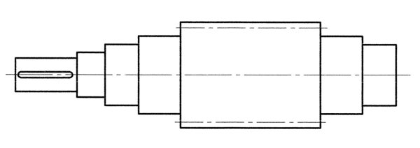 Эскиз быстроходного вала редуктора