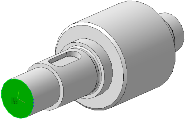 Вал с отверстием сквозным
