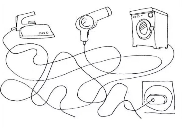 Раскраска Электроприборы