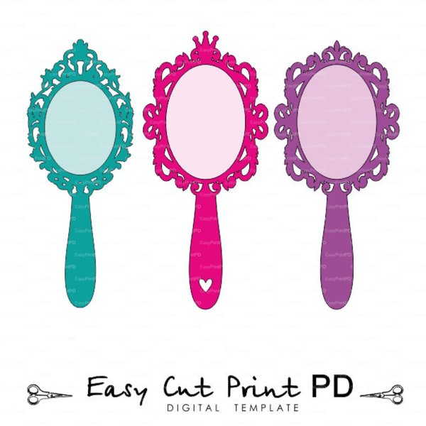 Трафарет зеркальце