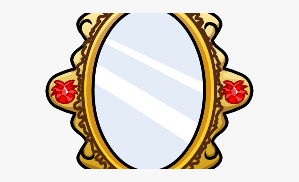 Зеркальце из сказки на прозрачном фоне