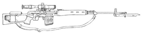 Чертеж винтовки СВД