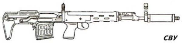 Винтовка СВУ чертежи с размерами