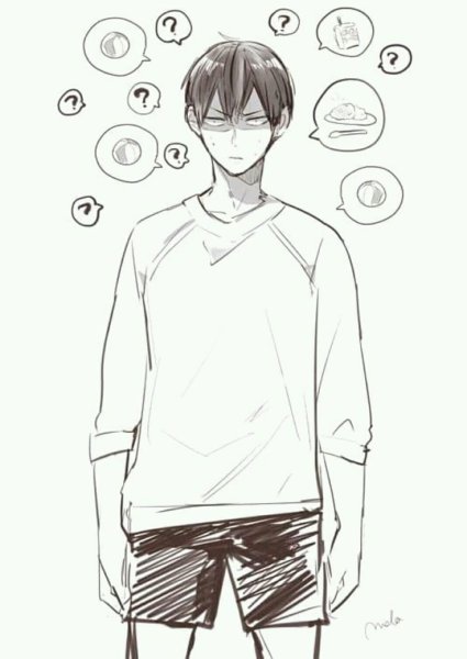 Кагеяма Тобио черно белый