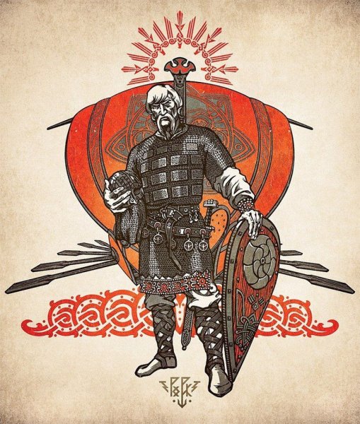 Картина Богатырская застава Максим Кулешов