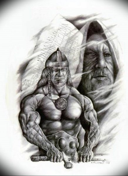 Тату Святогор богатырь