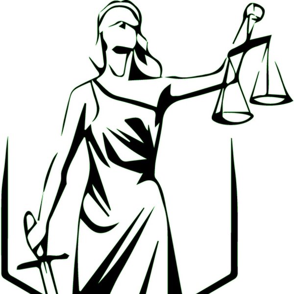 Фемида богиня правосудия в векторе