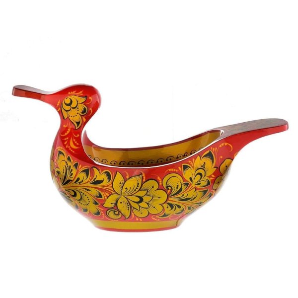 Хохломская роспись ковш утка