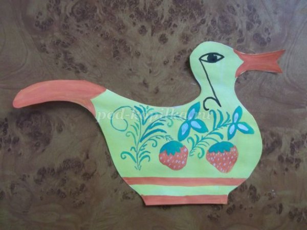 Утка Хохлома изо