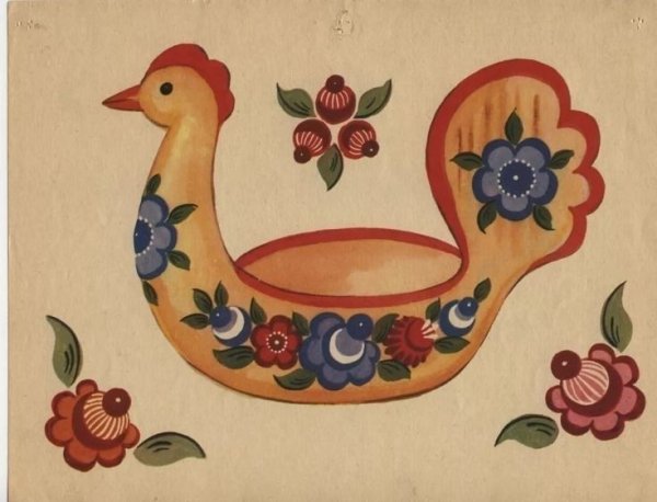 Эскиз предмета народного быта